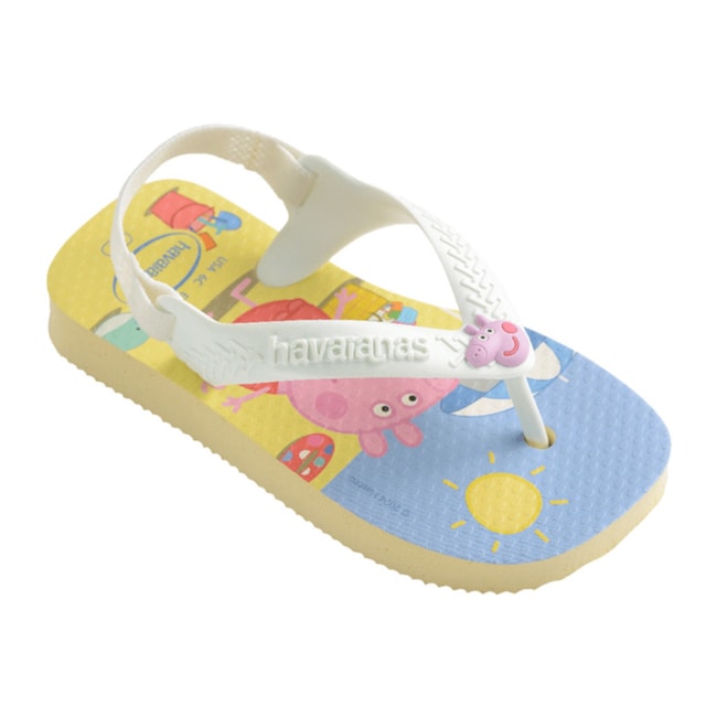 Chinelo Havaianas Baby Peppa Pig Buttercream