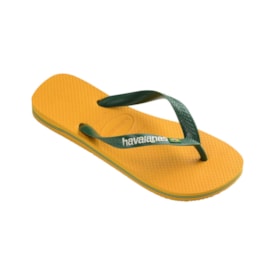 Chinelo Havaianas Brasil Logo Unissex Amarelo Pop