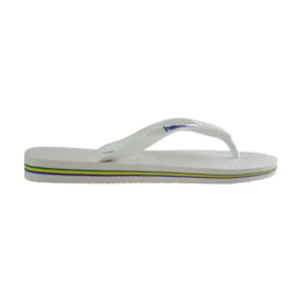 Chinelo Havaianas Brasil Logo Unissex Branco