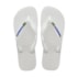 Chinelo Havaianas Brasil Logo Unissex Branco