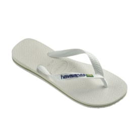 Chinelo Havaianas Brasil Logo Unissex Branco