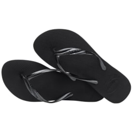 Chinelo Havaianas Fantasia Feminino Preto