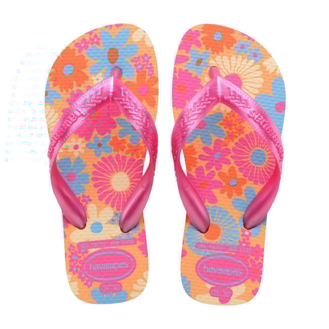 Chinelo Havaianas Feminino Infantil Buttercream