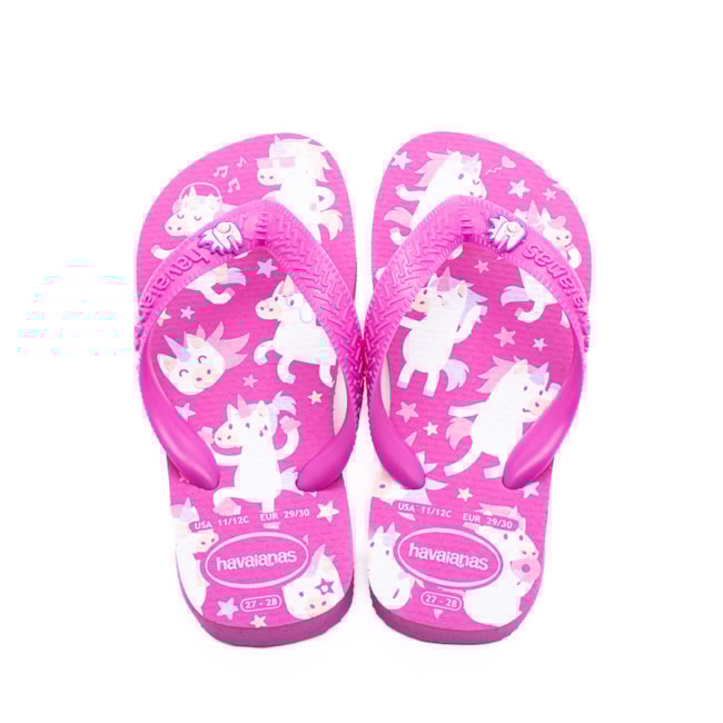 Chinelo Havaianas Kids Fantasy Feminino Rosa Flux