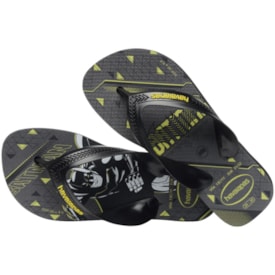 Chinelo Havaianas Kids Max Herois Masculino Preto