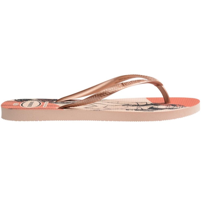 Chinelo Havaianas Kids Slim Princess Feminino Rosa Ballet