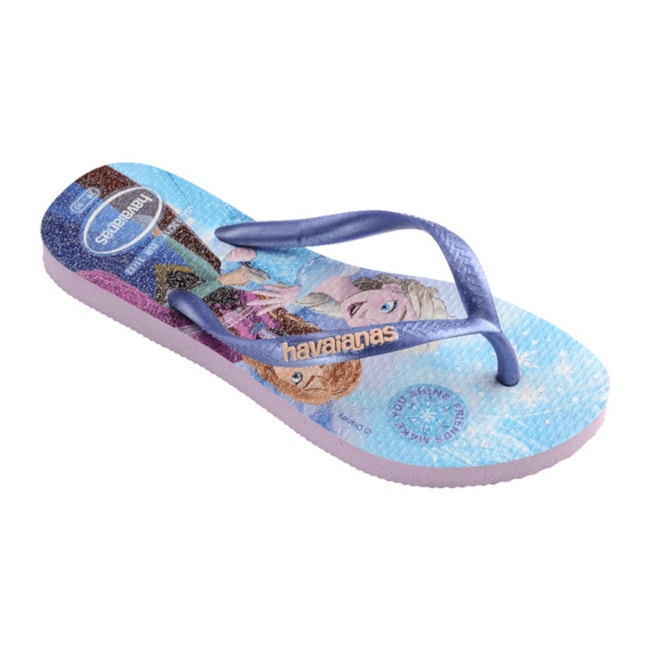 Chinelo Havaianas Kids Slim Princess Roxo Fantasy