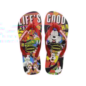 Chinelo Havaianas Kids Top Disneys Classics Unissex Vermelho Apache