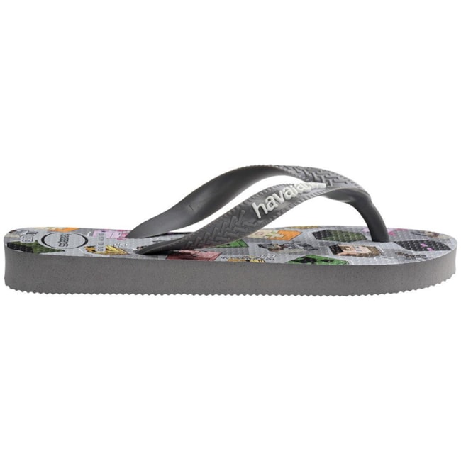 Chinelo Havaianas Minecraft Kids Cinza Aco