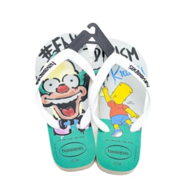 Chinelo Havaianas Simpsons Feminino Bege Palha