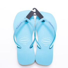 Chinelo Havaianas Sl Sqr Glitter Neon Feminino Azul