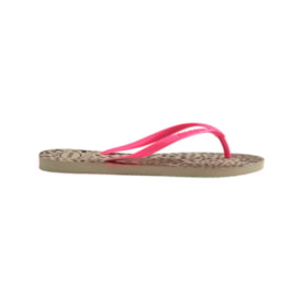 Chinelo Havaianas Slim Animals Feminino Areia
