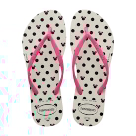 Chinelo Havaianas Slim Disney Feminino Branco