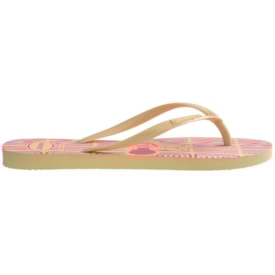 Chinelo Havaianas Slim Disney Feminino Buttercream