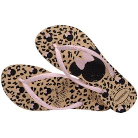 Chinelo Havaianas Slim Disney Feminino Dourado