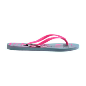 Chinelo Havaianas Slim Disney Infantil Feminino Azul Water