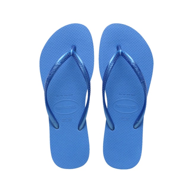 Chinelo Havaianas Slim Feminino Azul Brilhante