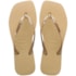 Chinelo Havaianas Slim Glitter Feminino Areia
