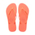 Chinelo Havaianas Slim Glitter Neon Feminino Coral Spark