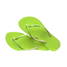 Chinelo Havaianas Slim Glitter Neon Feminino Lima