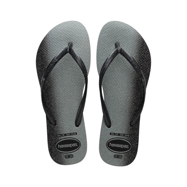 Chinelo Havaianas Slim Gloss Feminino Preto