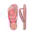 Chinelo Havaianas Slim Gritter Ii Feminina Infantil Rosa Flux
