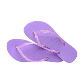 Chinelo Havaianas Slim Metallic Feminina Roxo Prisma