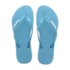 Chinelo Havaianas Slim Metallic Feminino Azul Tranquilidade
