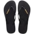 Chinelo Havaianas Slim Metallic Feminino Preto