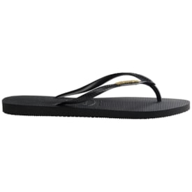 Chinelo Havaianas Slim Metallic Feminino Preto