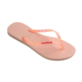 Chinelo Havaianas Slim Metallic Feminino Rosa