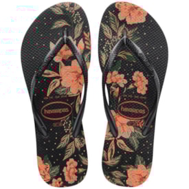 Chinelo Havaianas Slim Organic Feminino Preto