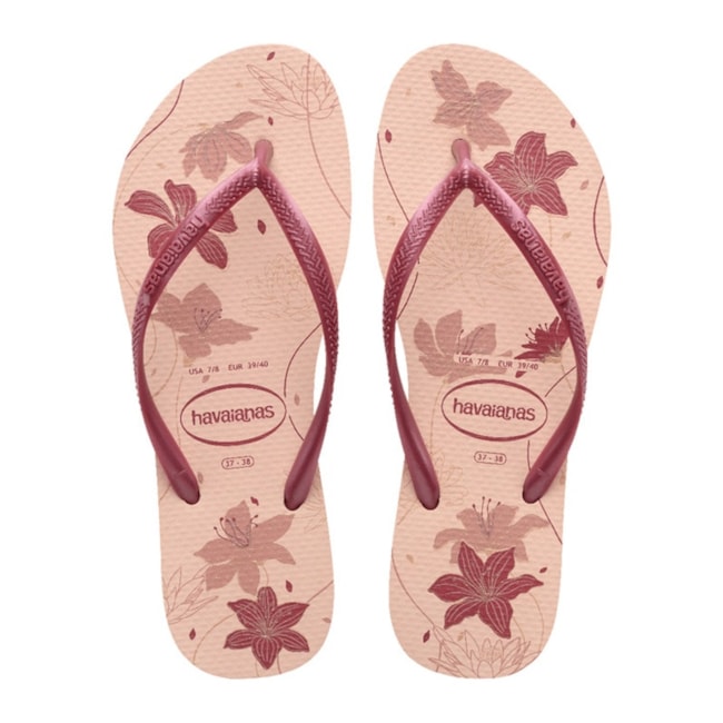 Chinelo Havaianas Slim Organic Feminino Rosa