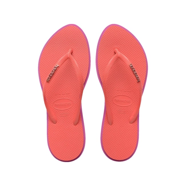 Chinelo Havaianas Slim Point Rosa Gum