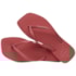 Chinelo Havaianas Slim Quare Logo Pop Feminino Pau Brasil