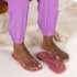 Chinelo Havaianas Slim Quare Logo Pop Feminino Pau Brasil