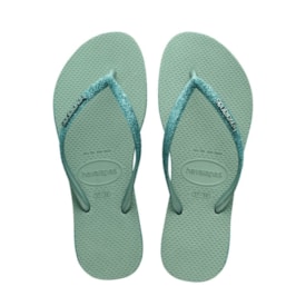 Chinelo Havaianas Slim Sparkle II Feminino Argila