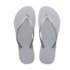 Chinelo Havaianas Slim Sparkle II Feminino Cinza Gelo