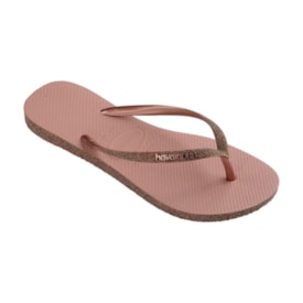 Chinelo Havaianas Slim Sparkle II Feminino Rosa Crocus