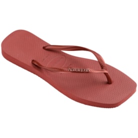 Chinelo Havaianas Slim Square Feminino Mogno