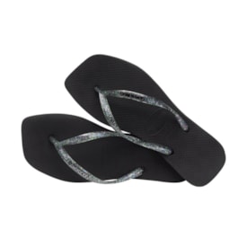 Chinelo Havaianas Slim Square Feminino Preto