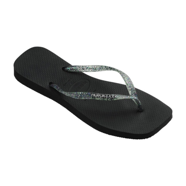Chinelo Havaianas Slim Square Feminino Preto