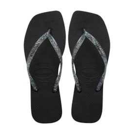 Chinelo Havaianas Slim Square Feminino Preto