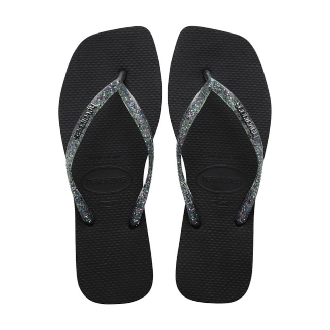 Chinelo Havaianas Slim Square Feminino Preto