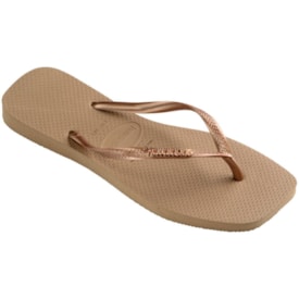 Chinelo Havaianas Slim Square Feminino Rose Gold