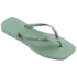 Chinelo Havaianas Slim Square Glitter Feminino Argila