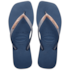 Chinelo Havaianas Slim Square Glitter Feminino Azul Indigo
