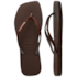 Chinelo Havaianas Slim Square Glitter Feminino Cafe