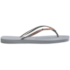 Chinelo Havaianas Slim Square Glitter Feminino Cinza Gelo