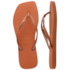 Chinelo Havaianas Slim Square Glitter Feminino Laranja Cerrado